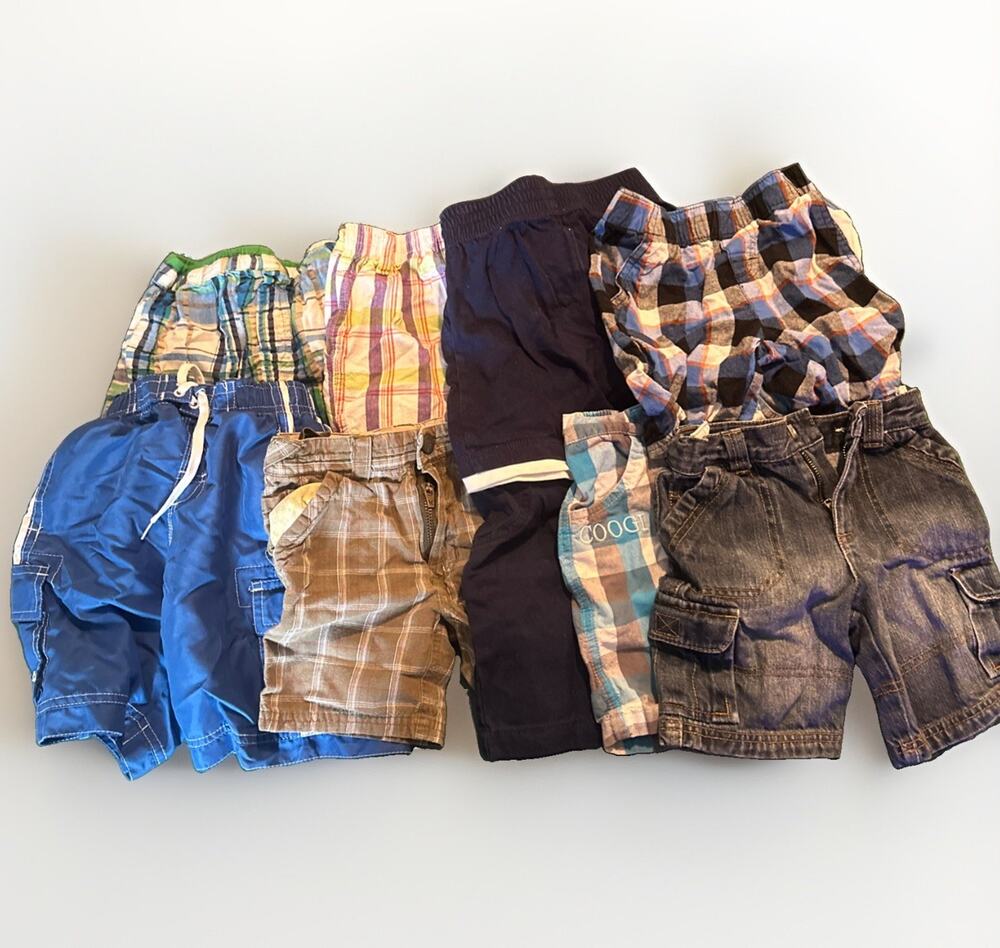 Lot Of 9 2T Shorts Jeans Swim And Casual